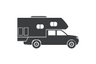 Truck Camper Illustrated Icon