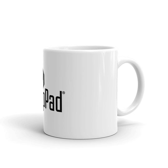 Side profile of White SnapPad mug